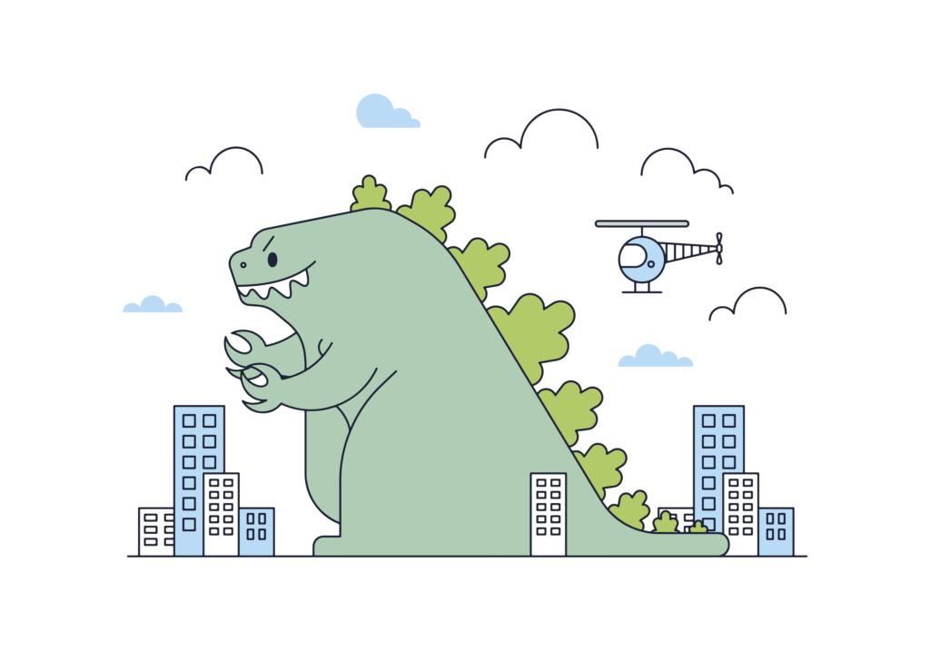Godzilla Dinosaur Cartoon